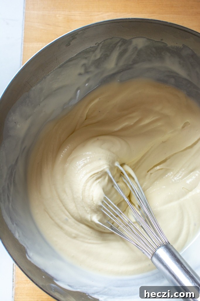 Mexican Cinnamon Ice Cream Recipe — Creamy Horchata-Style Ice Cream 14 The custard after being hand whipped