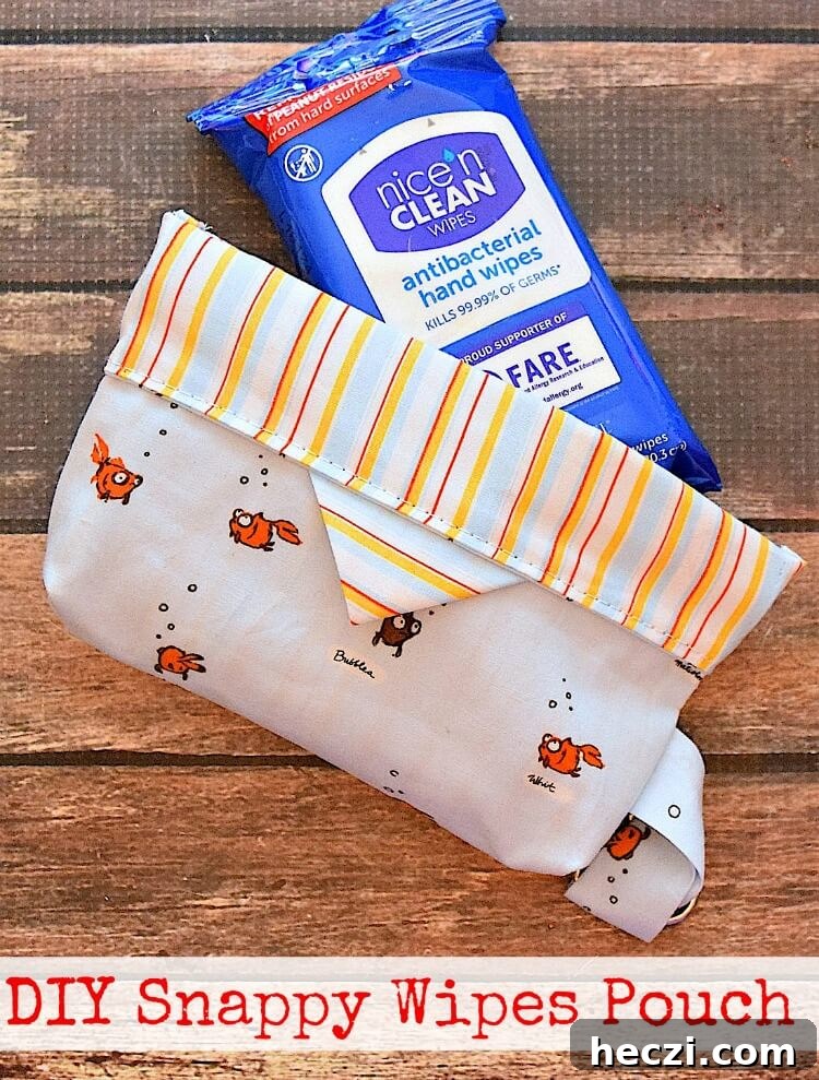 DIY Snappy Wipes Pouch Tutorial: Sew a Portable Wipes Holder 2 Make a DIY Snappy Wipes Pouch