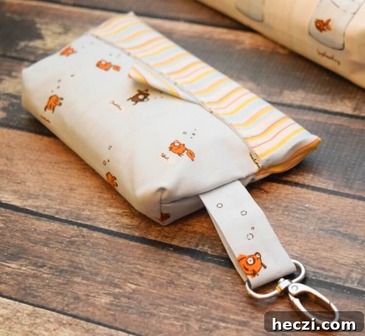 DIY Snappy Wipes Pouch Tutorial: Sew a Portable Wipes Holder 15 Finished Snappy Wipes Pouch