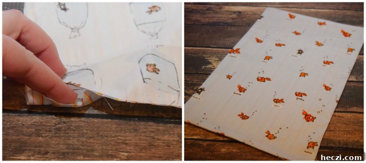 DIY Snappy Wipes Pouch Tutorial: Sew a Portable Wipes Holder 6 Turn pouch right side out.
