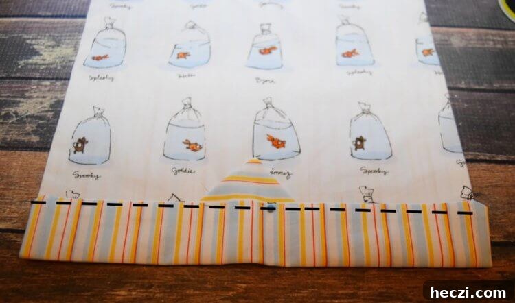 DIY Snappy Wipes Pouch Tutorial: Sew a Portable Wipes Holder 9 Sew a casing