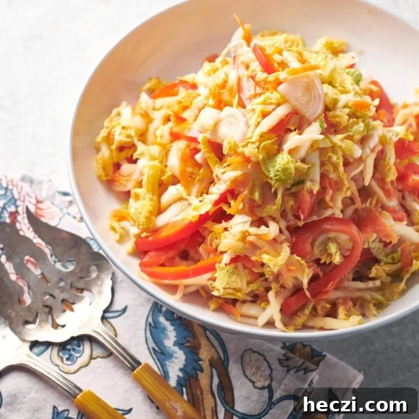 Vegan Asian Napa Cabbage Slaw