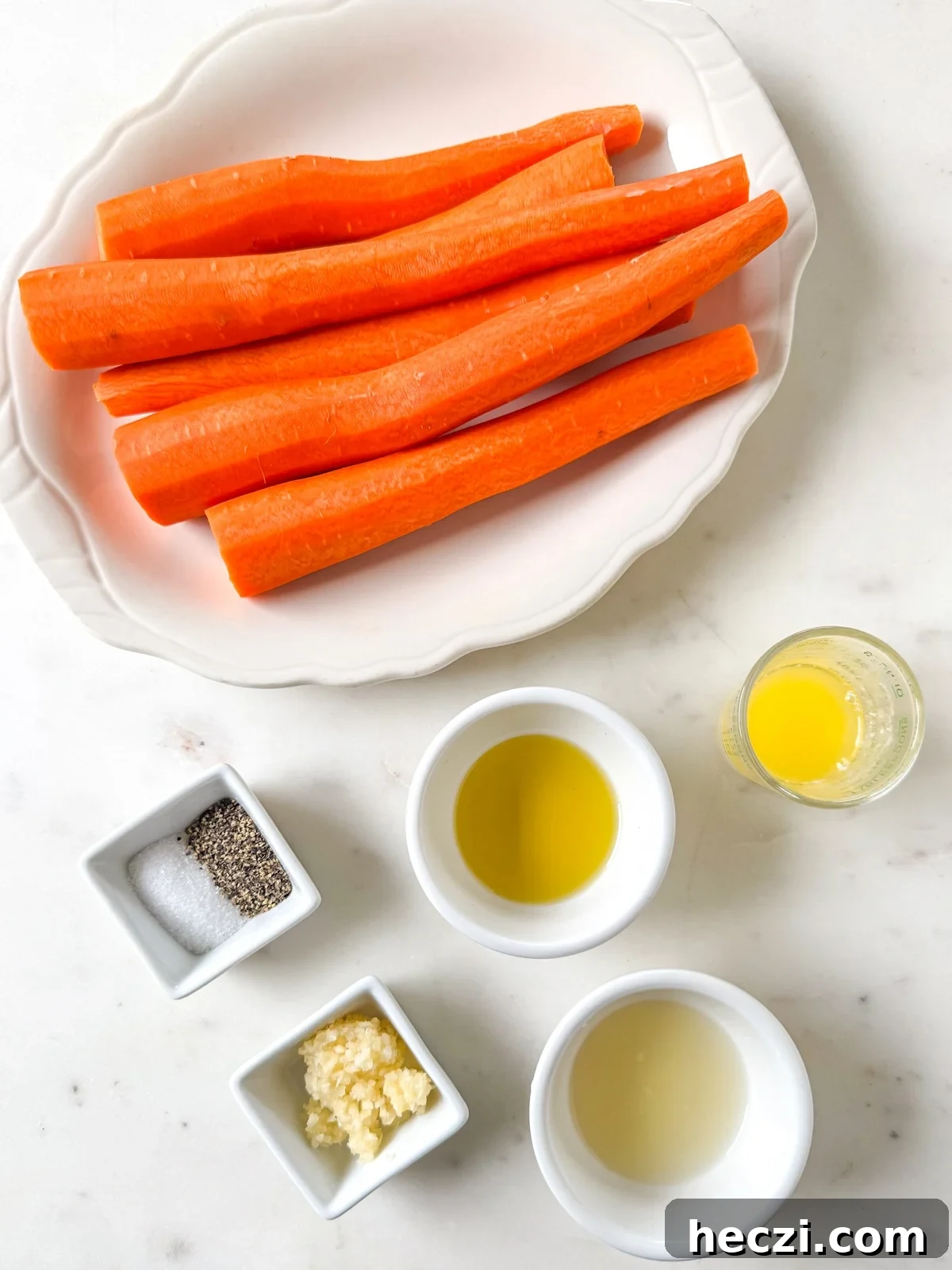 Grated Baked Carrots with Lemon and Garlic Roast Recipe 3 baked carrots ingredients
