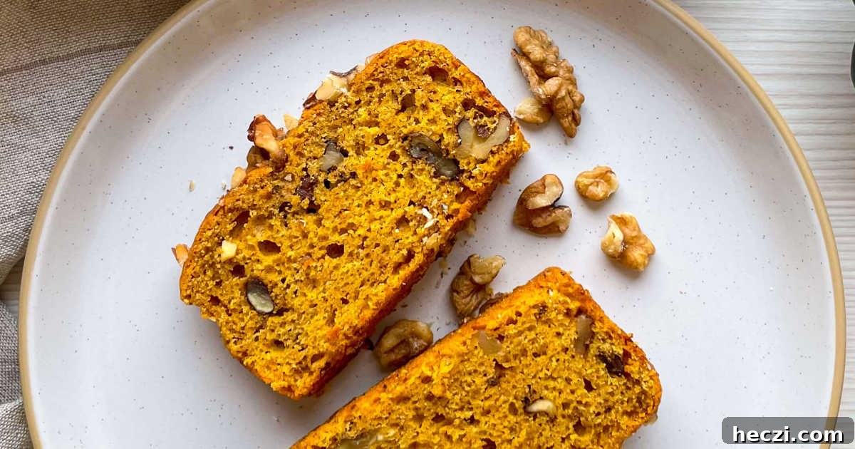 slices of coffee pumpkin bread