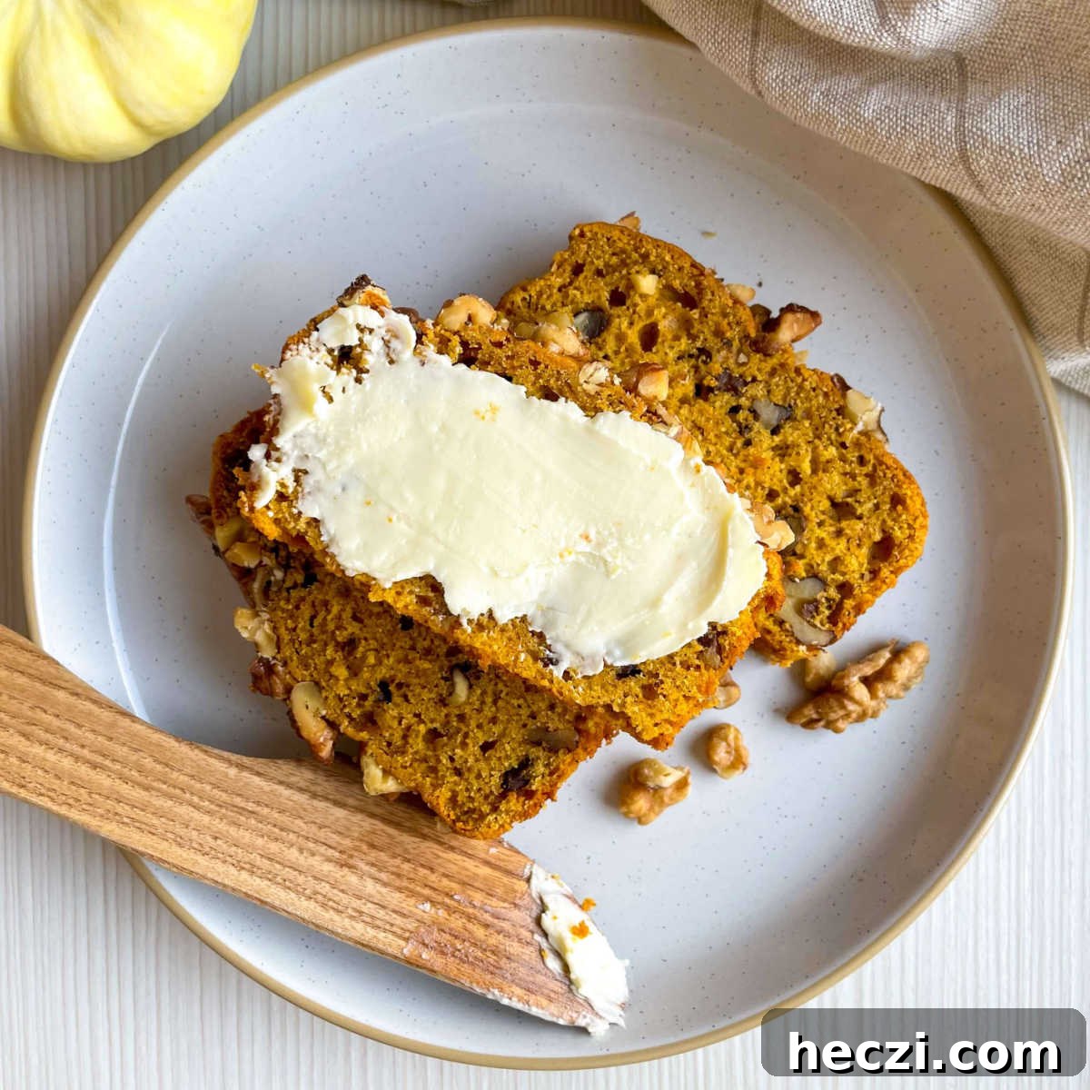 buttered pumpkin bread