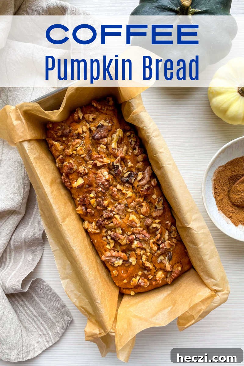 loaf coffee pumpkin bread