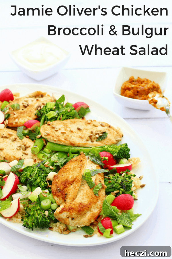 Jamie Oliver Chicken, Broccoli & Bulgur Wheat Salad Recipe 5 chicken broccoli and bulgur wheat salad