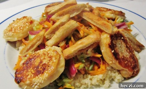Jamie Oliver Chicken, Broccoli & Bulgur Wheat Salad Recipe 6 Grated vegetable salad with sesame feta fritters