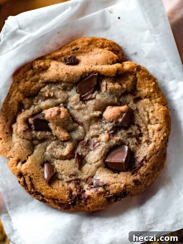 giant chocolate chip cookies like Panera Breads bakery-style big cookies in deli paper
