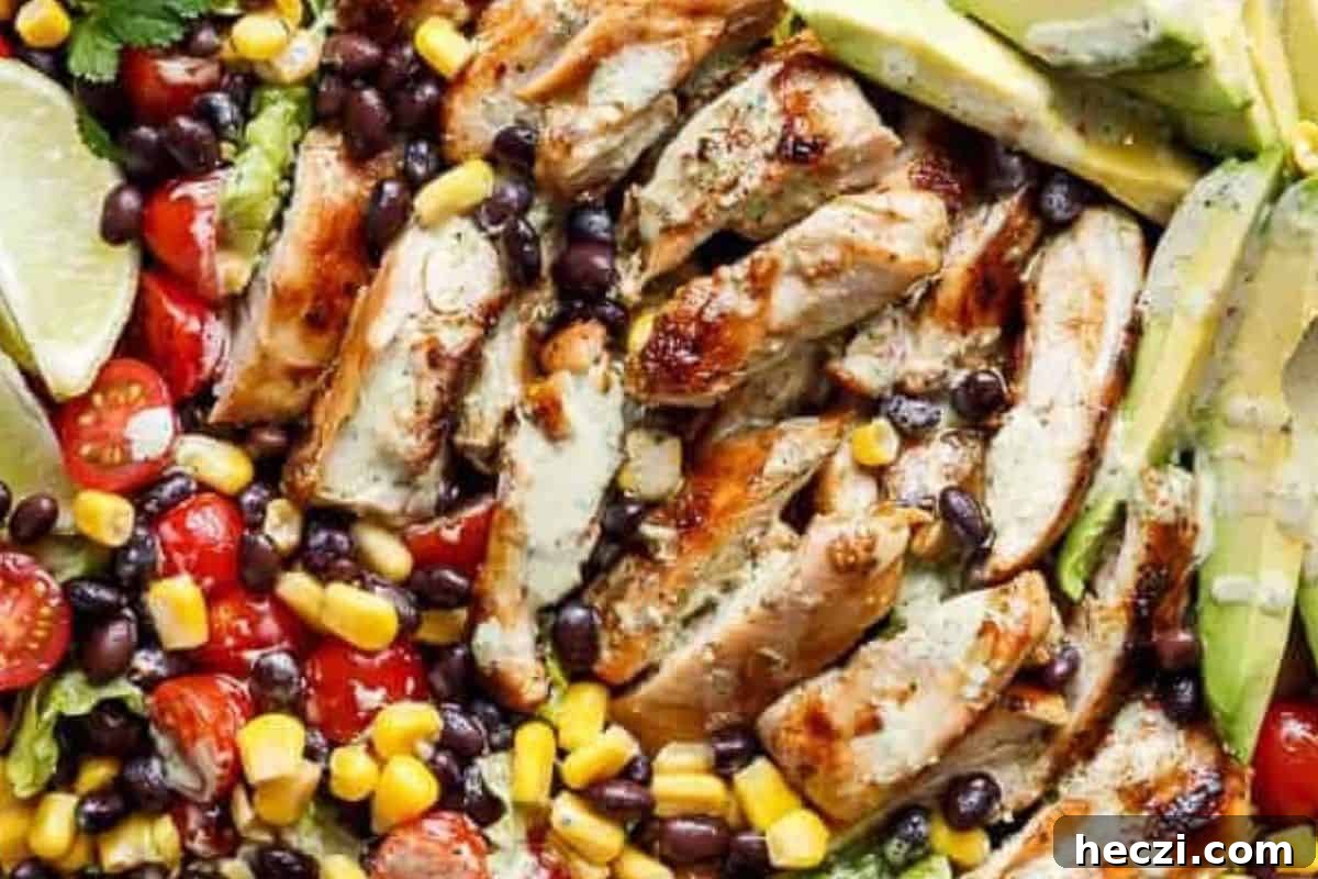 Southwestern Chicken Salad Recipe: Zesty Ingredients & Creamy Avocado 11 Serve immediately while the chicken is still slightly warm.