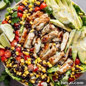 Southwestern Chicken Salad Recipe: Zesty Ingredients & Creamy Avocado 13 Chili Lime Southwestern Chicken Salad in a bowl
