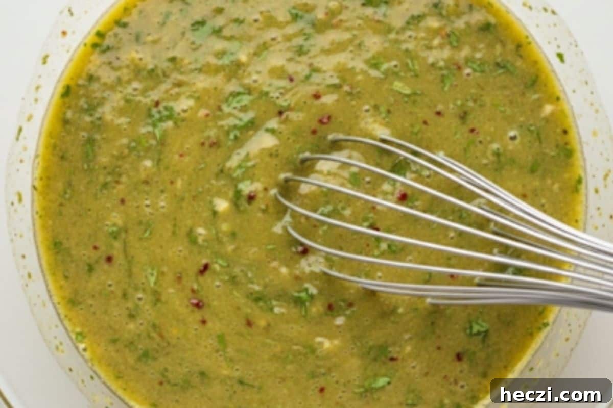 Southwestern Chicken Salad Recipe: Zesty Ingredients & Creamy Avocado 4 Whisk olive oil, fresh lime juice, crushed garlic, brown sugar, red chili flakes, brown sugar, red chili flakes, ground cumin, salt in a bowl