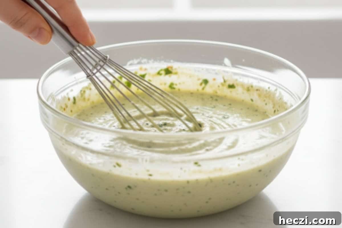 Southwestern Chicken Salad Recipe: Zesty Ingredients & Creamy Avocado 9 Take the reserved marinade and stir in the Greek yogurt and whisk.