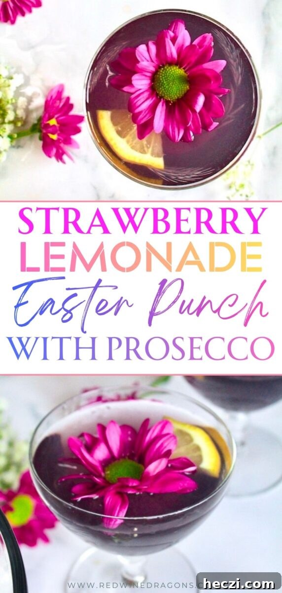 sparkling prosecco easter punch recipe