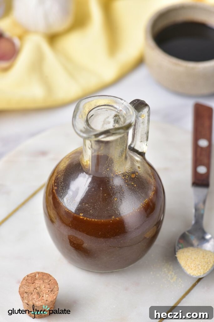 Gluten-free Worcestershire Sauce in a glass jar. Photo by Gluten-Free Palate.