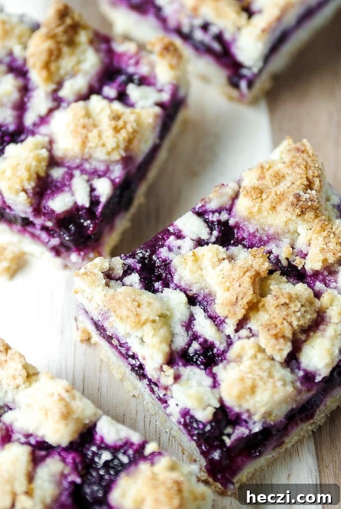 blueberry crumble bars