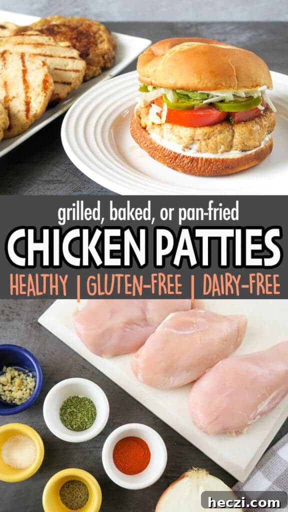 Gluten-Free Dairy-Free Chicken Patties Recipe for Weeknights 16 Ground Chicken Patties {Healthy, Gluten-free, Dairy Free}