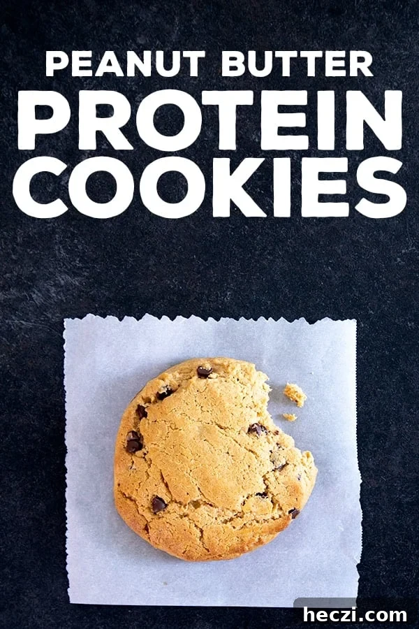 These easy chocolate chip peanut butter protein cookies are made in one bowl, with high-quality whey protein, smooth peanut butter, and just a touch of honey. #protein #glutenfree #gf #highprotein #lowcarb