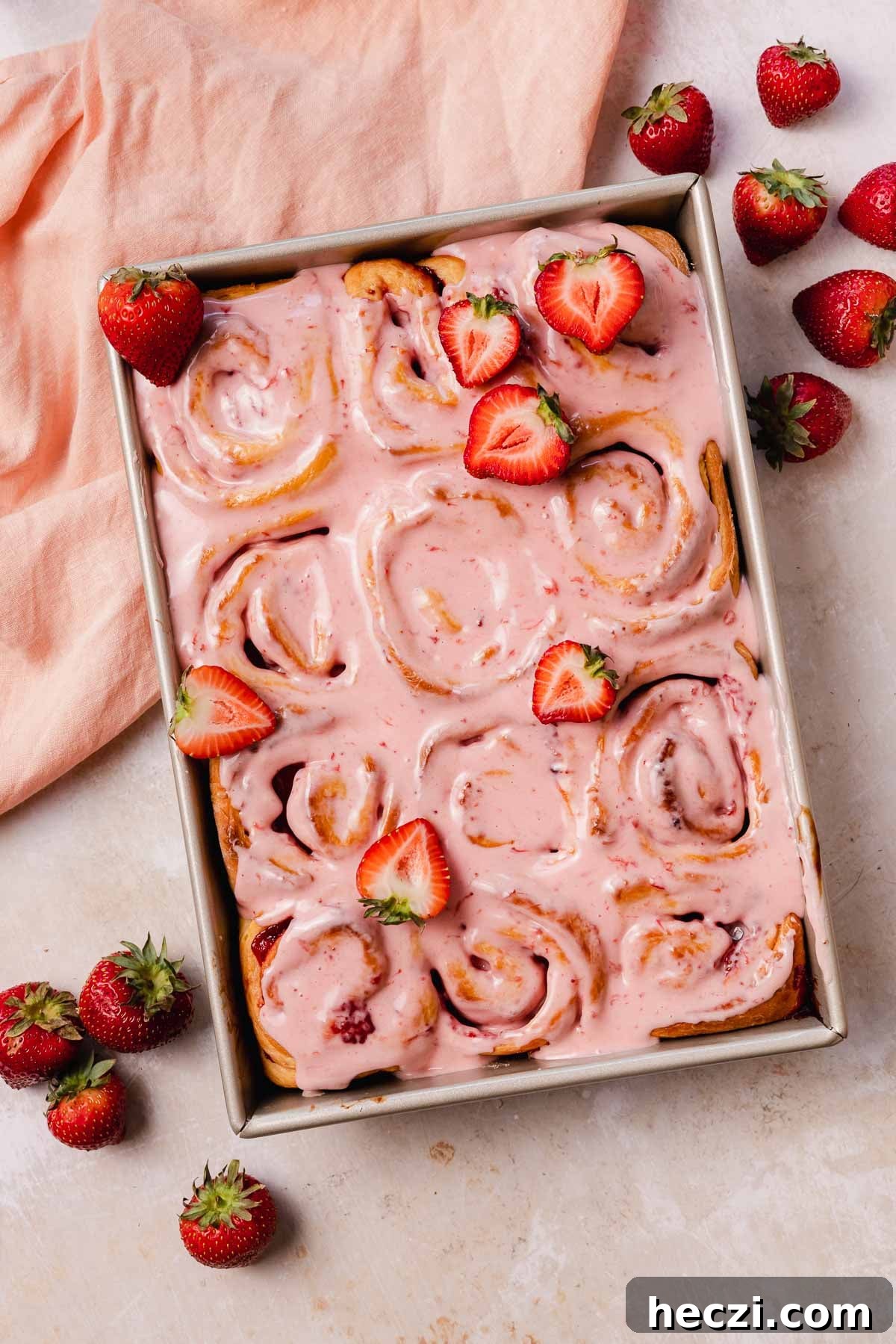 Strawberry Cinnamon Rolls with Cream Cheese Glaze 22 img 3397 21