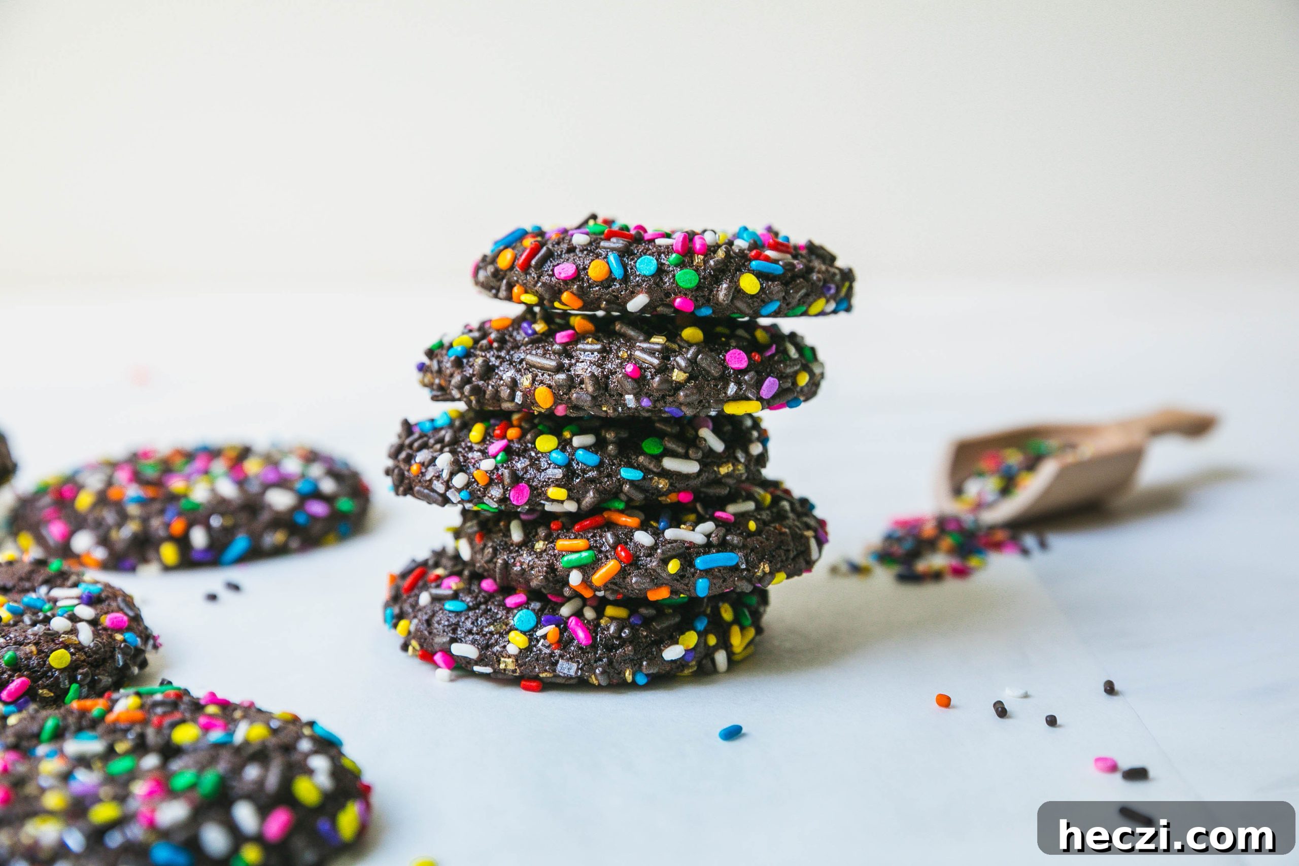 Chocolate Crinkle Cookies with Rainbow Sprinkles: Soft & Fudgy 5 img 34352 4 scaled