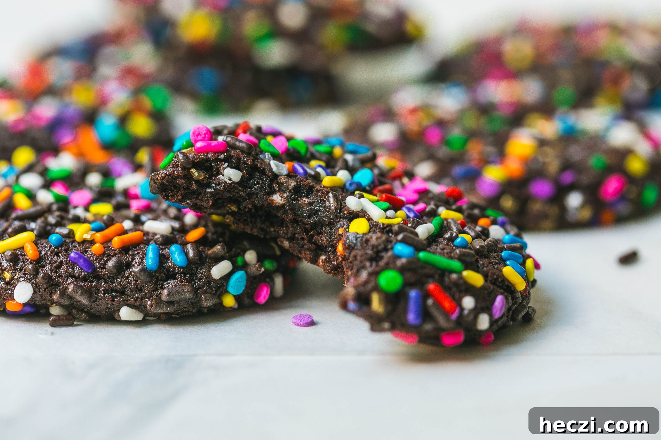 Chocolate Crinkle Cookies with Rainbow Sprinkles: Soft & Fudgy 8 img 34352 7 scaled