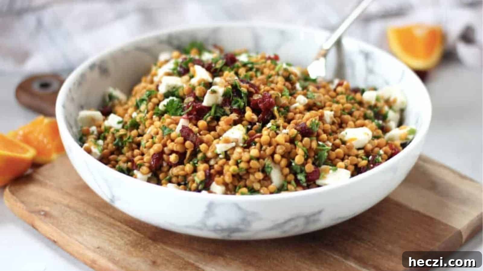 Lentil Cranberry Salad