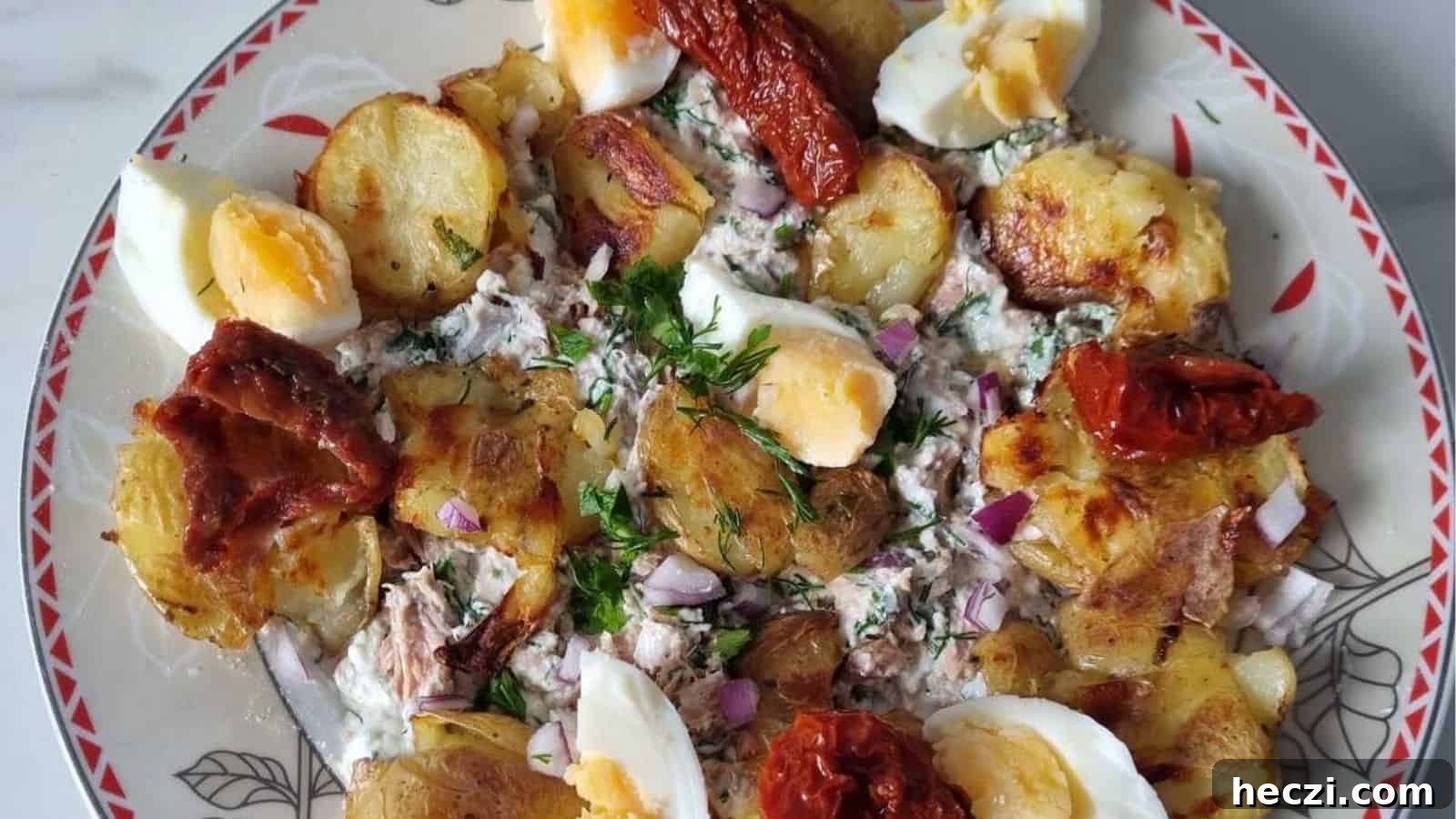 High Protein Crispy Potato Salad