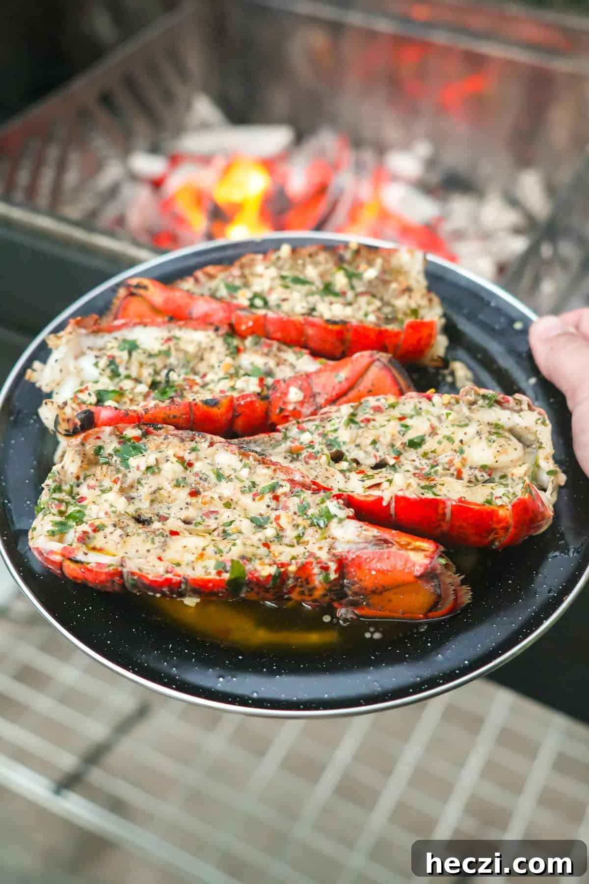 Beer-Butter Grilled Lobster Tails Recipe for Summer BBQ 2 A beautiful plate of lobster tails with beer butter is just what summer ordered.