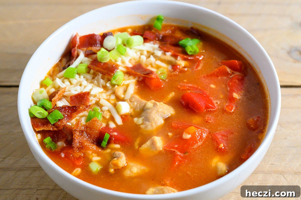 Monterey Chicken Soup in a bowl.
