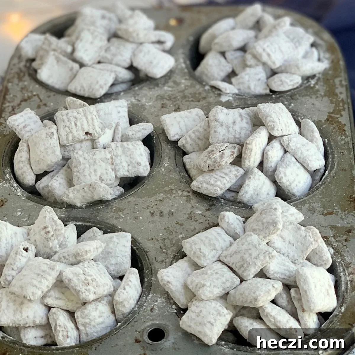 Gluten- and Dairy-Free Puppy Chow Recipe for Dogs with Allergies 5 Close up looking at some dairy free puppy chow.
