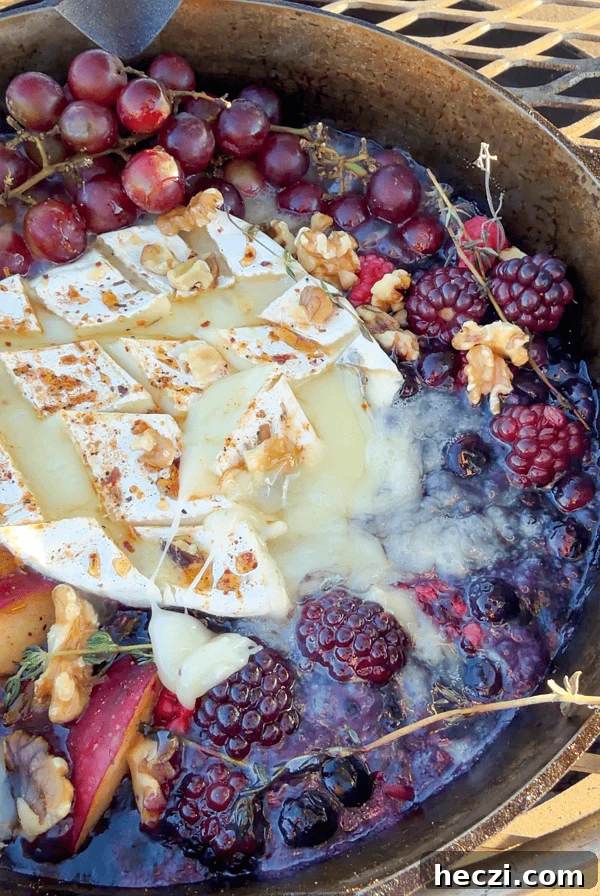 Jalapeño Popper Cream Cheese Potato Stacks Recipe 18 Campfire brie cheese dip with berries.