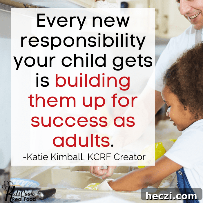 3 Reasons Giving Kids Responsibilities Is a Gift to Their Future 2 Every new responsibility your child gets is building them up for success as adults. -Katie Kimball