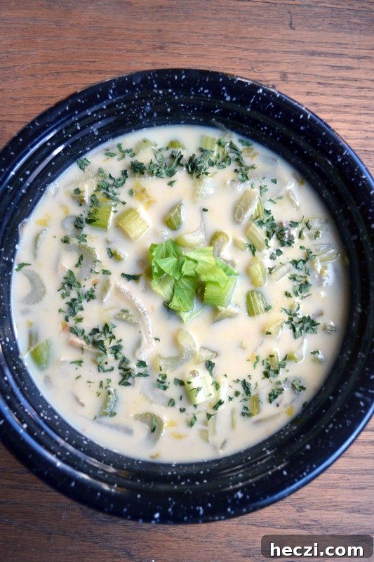 Homemade Cream of Celery Soup
