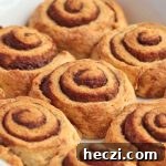 Cinnamon Rolls without Yeast or Milk