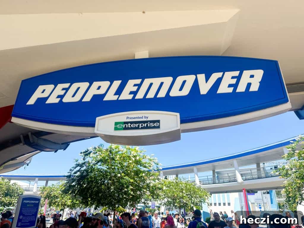 entrance sign for The PeopleMover.