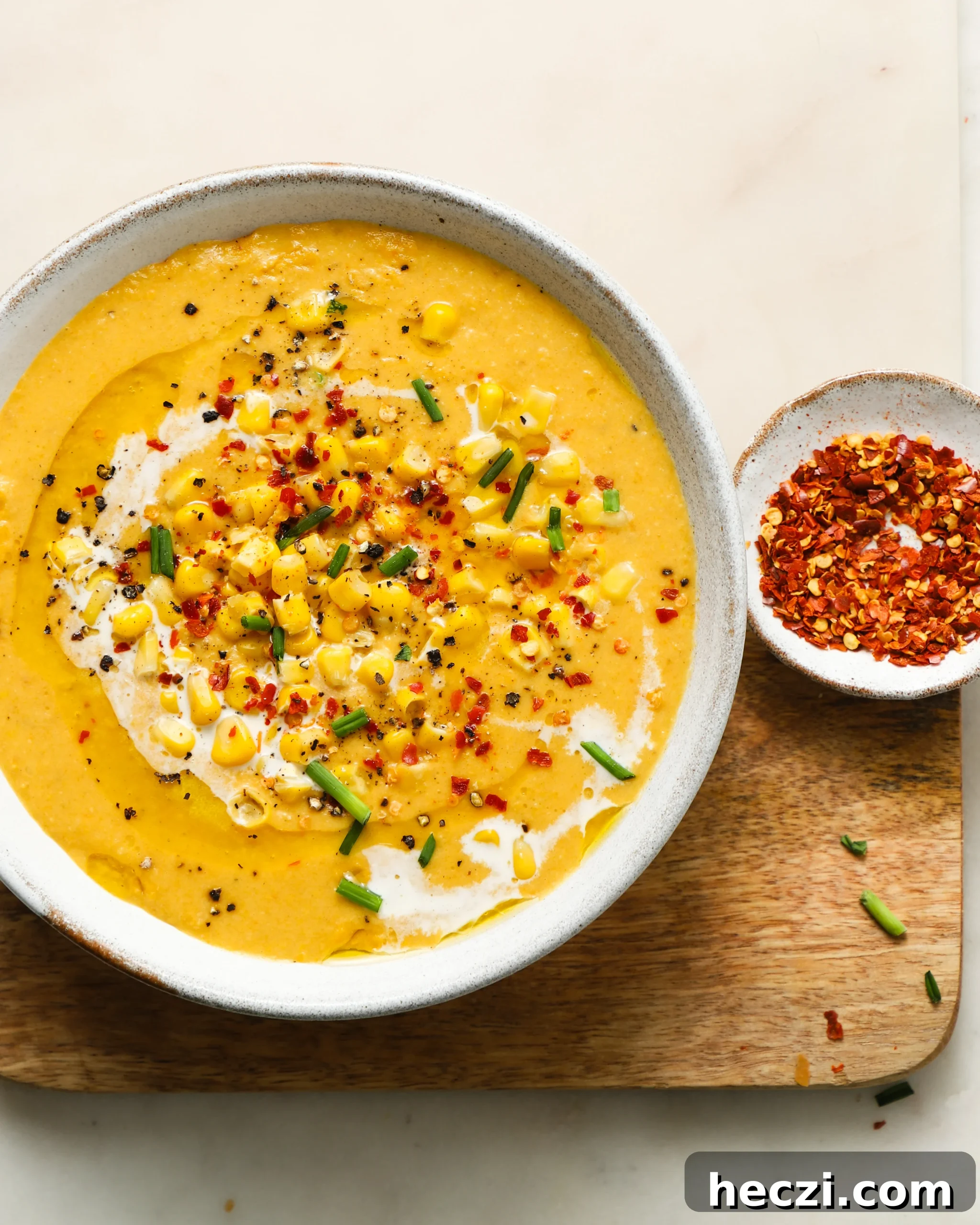 Creamy Corn Soup Recipe: Comforting, Silky Corn Chowder 3 img 5049 2 scaled