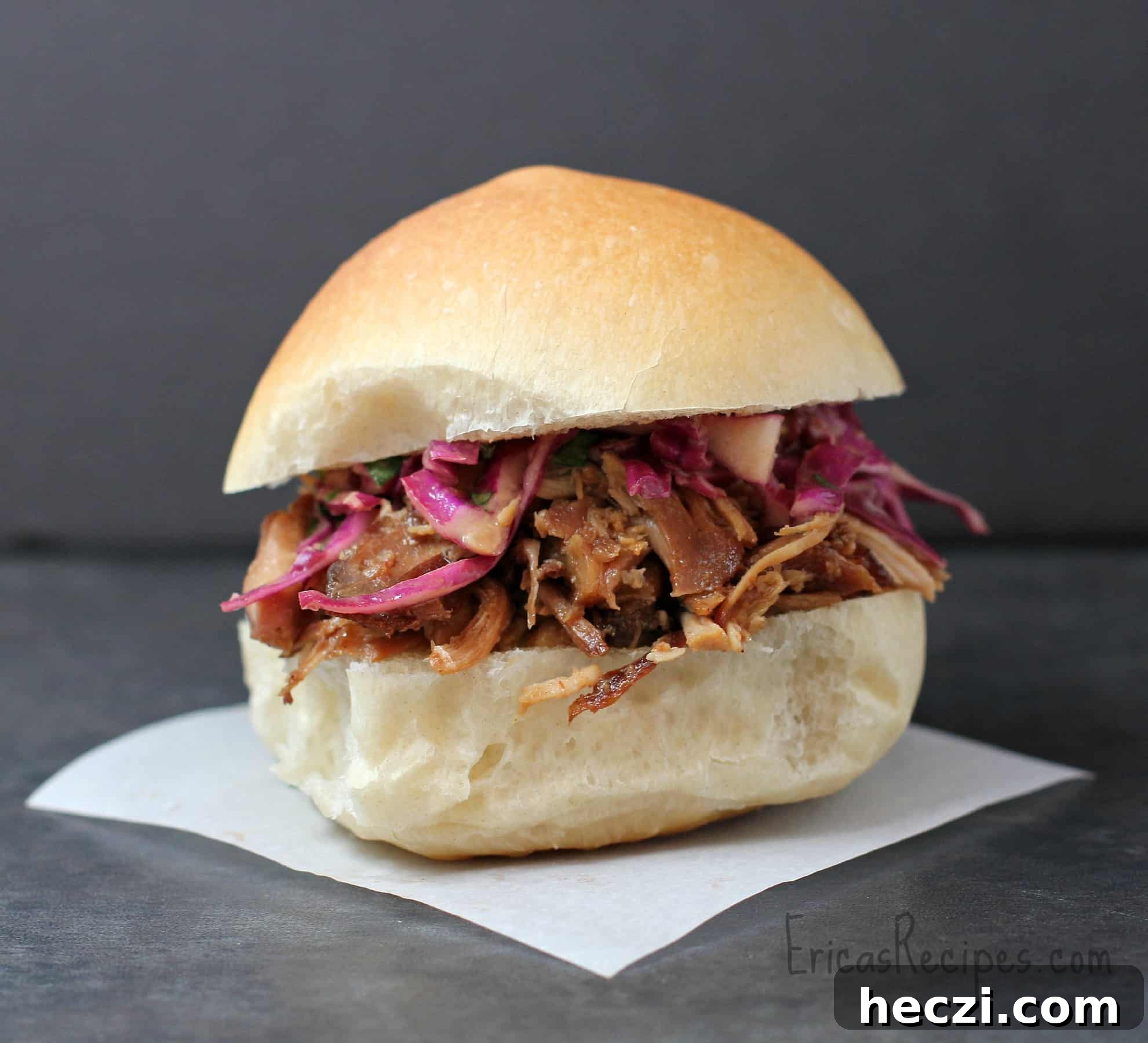 Chinese BBQ Pulled Chicken Sliders with Tangy Red Cabbage Slaw 3 Chinese BBQ Pulled Chicken Sliders