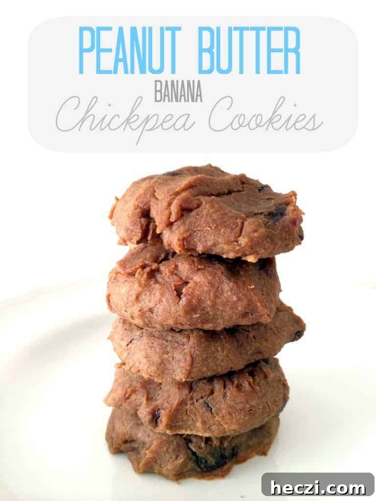 Peanut Butter Banana Chickpea Cookies — Protein-Packed Snack Recipe 2 Peanut Butter Banana Chickpea Cookies