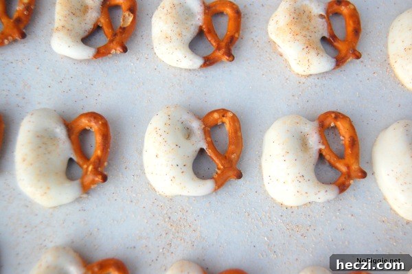 White Chocolate Caramel Pretzels Recipe — Sweet & Salty Treat 3 white chocolate caramel pretzels | NoBiggie.net