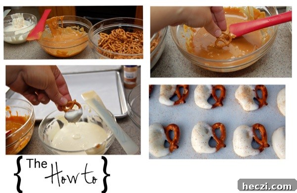 White Chocolate Caramel Pretzels Recipe — Sweet & Salty Treat 5 white chocolate pretzels | NoBiggie.net