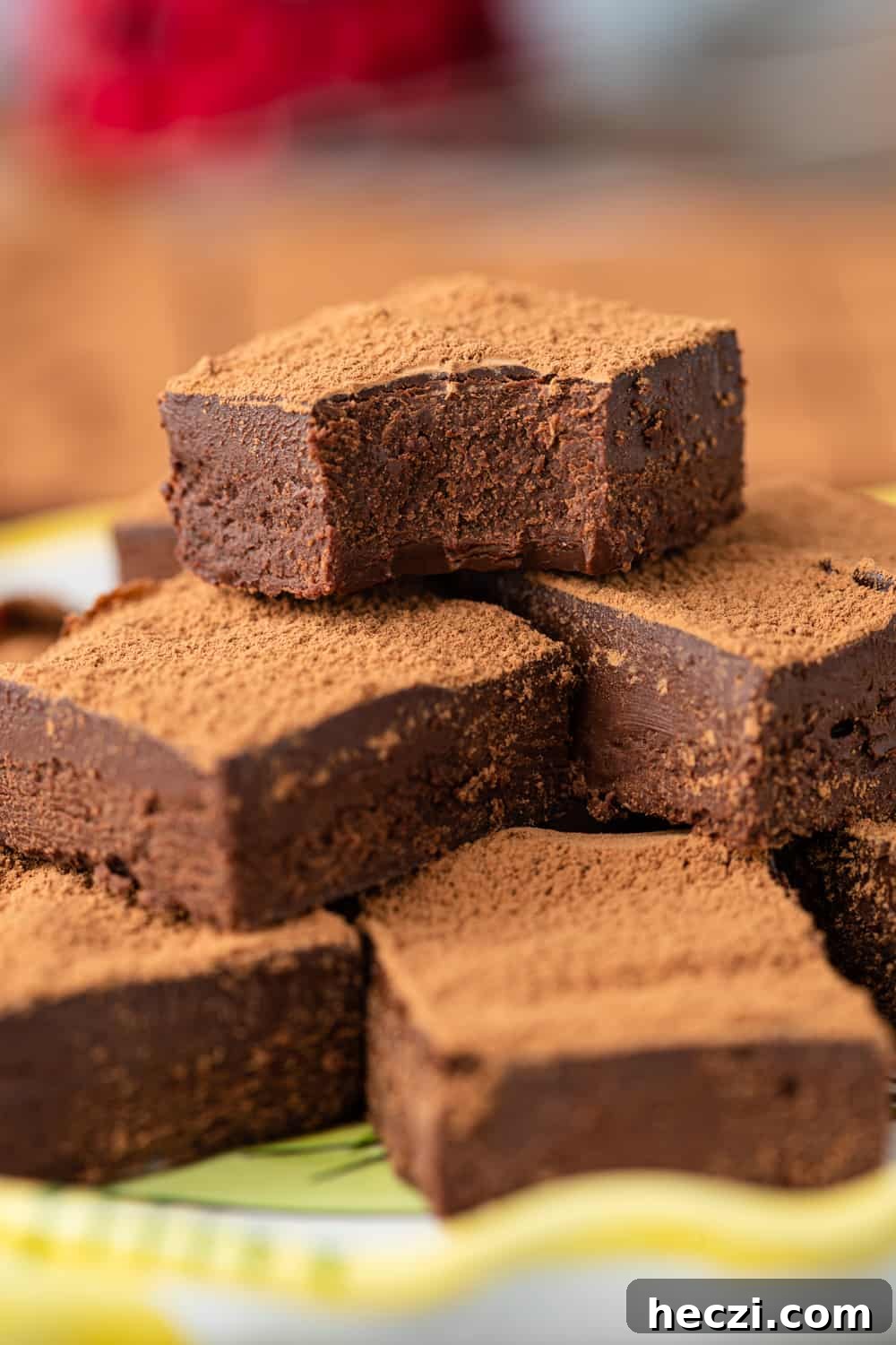 close up of chocolate truffles