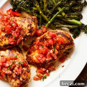 Bruschetta Chicken Whole30 Paleo Gluten-Free Grilled Recipe