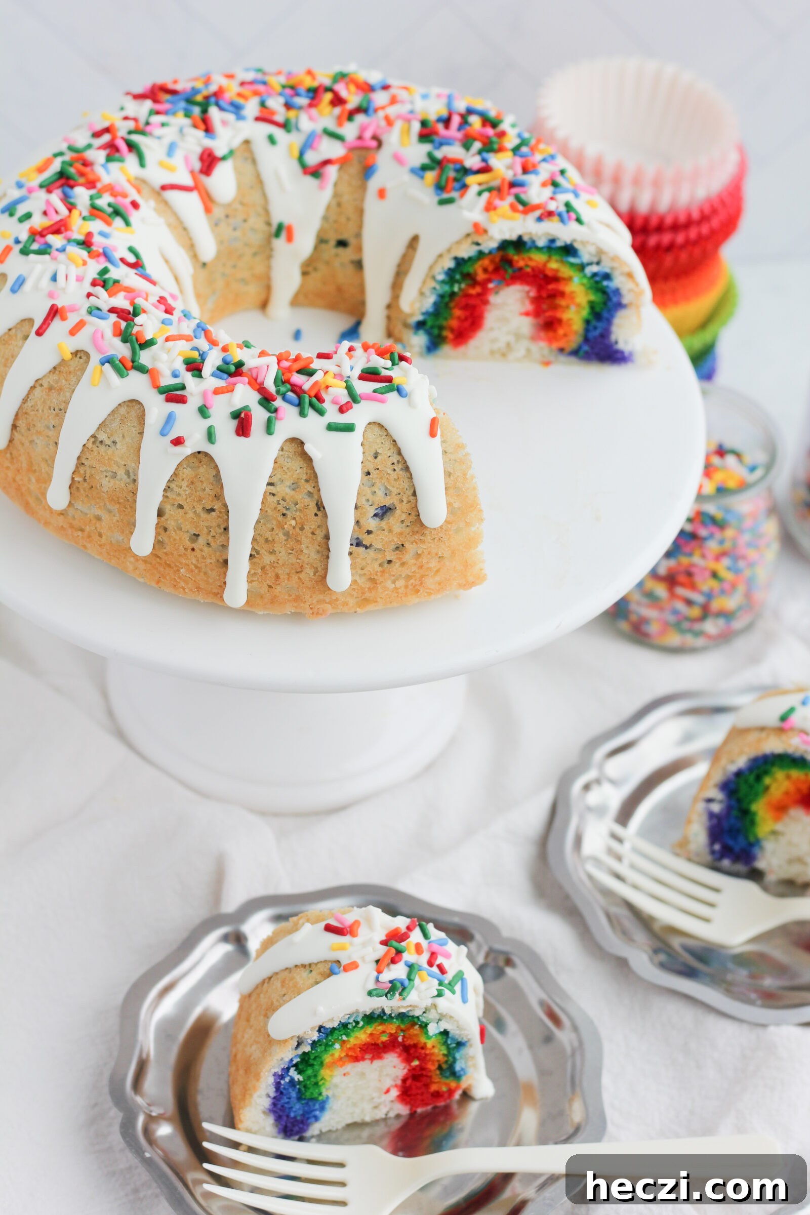 Bundt cake closeup