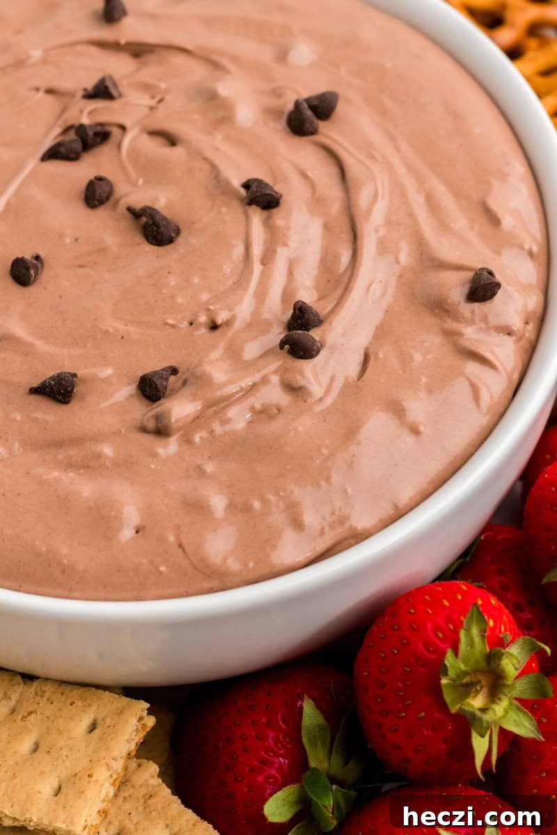 closeup of the Brownie Batter Mix served in a white bowl.