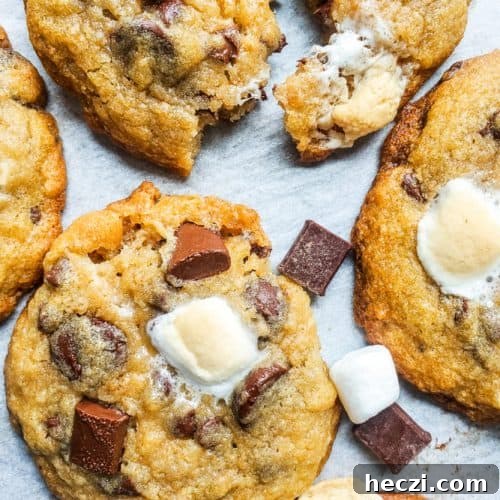 Easy Chewy S'mores Cookies