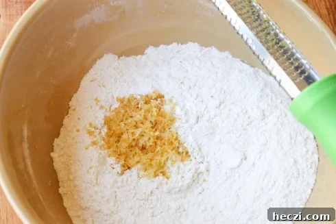 Lemon-Strawberry Shortcake Recipe: Light Summer Dessert 6 Zesting lemon into flour mix