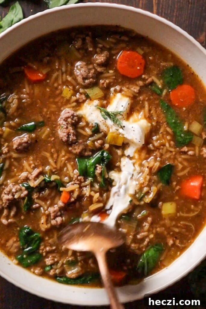 easy soup with ground beef