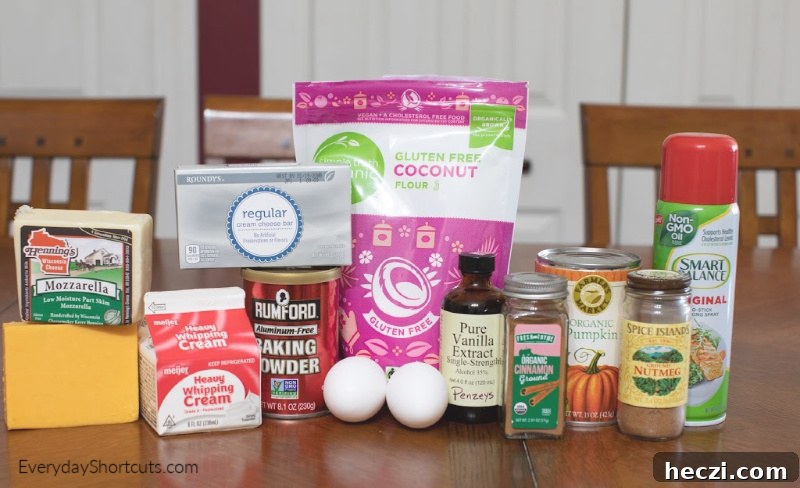 ingredients to make pumpkin pie chaffles