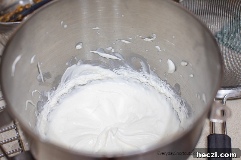 Whipped cream for chaffles