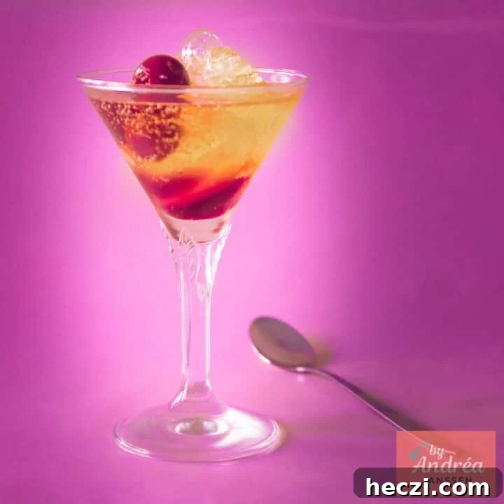 Sparkling Cherry Cocktail for Valentine's Day